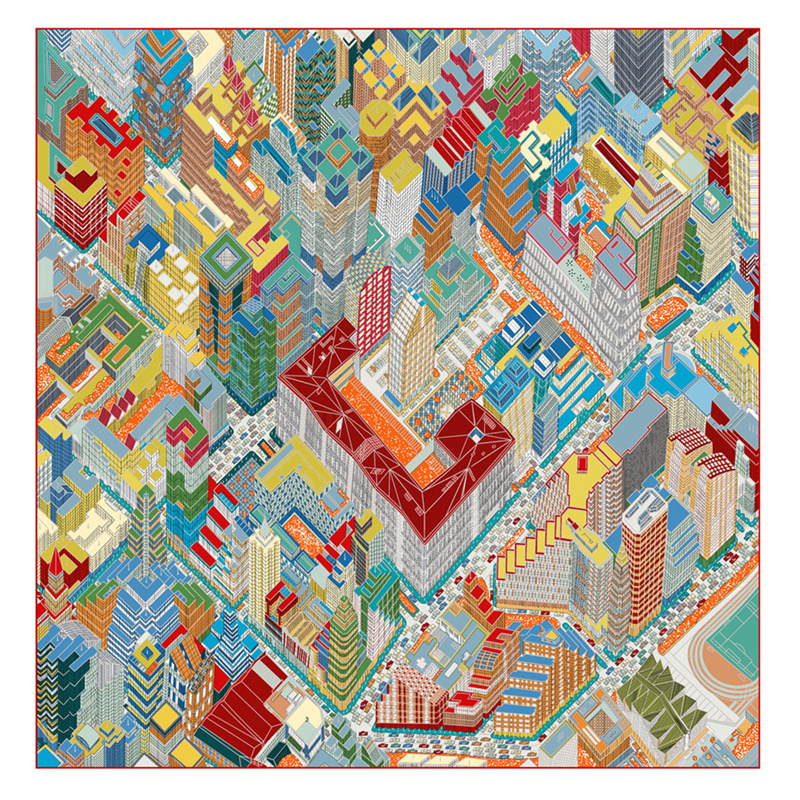 Silk Scarf Women Magic City Pr – обзор и цена Scarf Silk Square