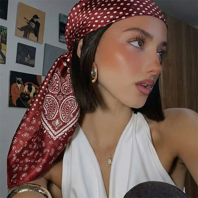 90cm Luxury Brand 2026 Dot Pri – обзор и цена Silk Neck Scarf