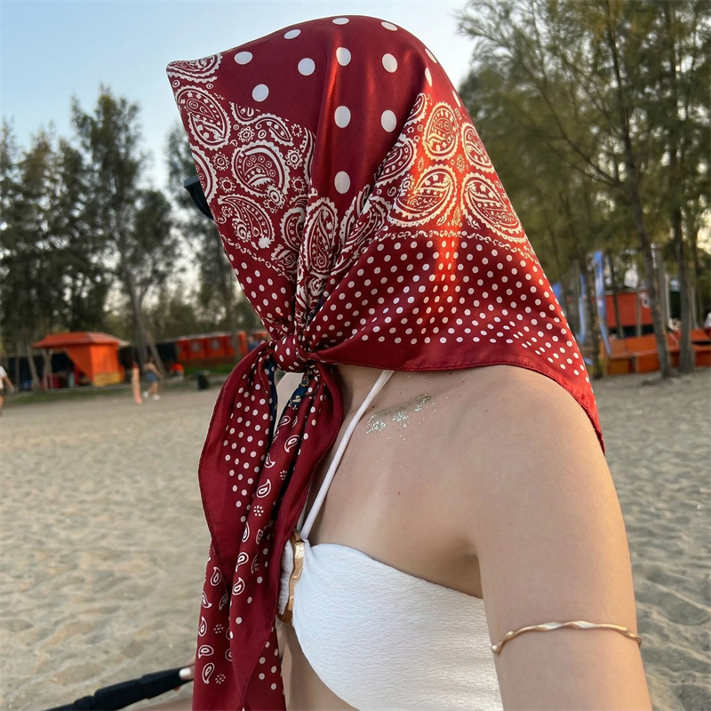 90cm Luxury Brand 2026 Dot Pri – обзор и цена Silk Neck Scarf