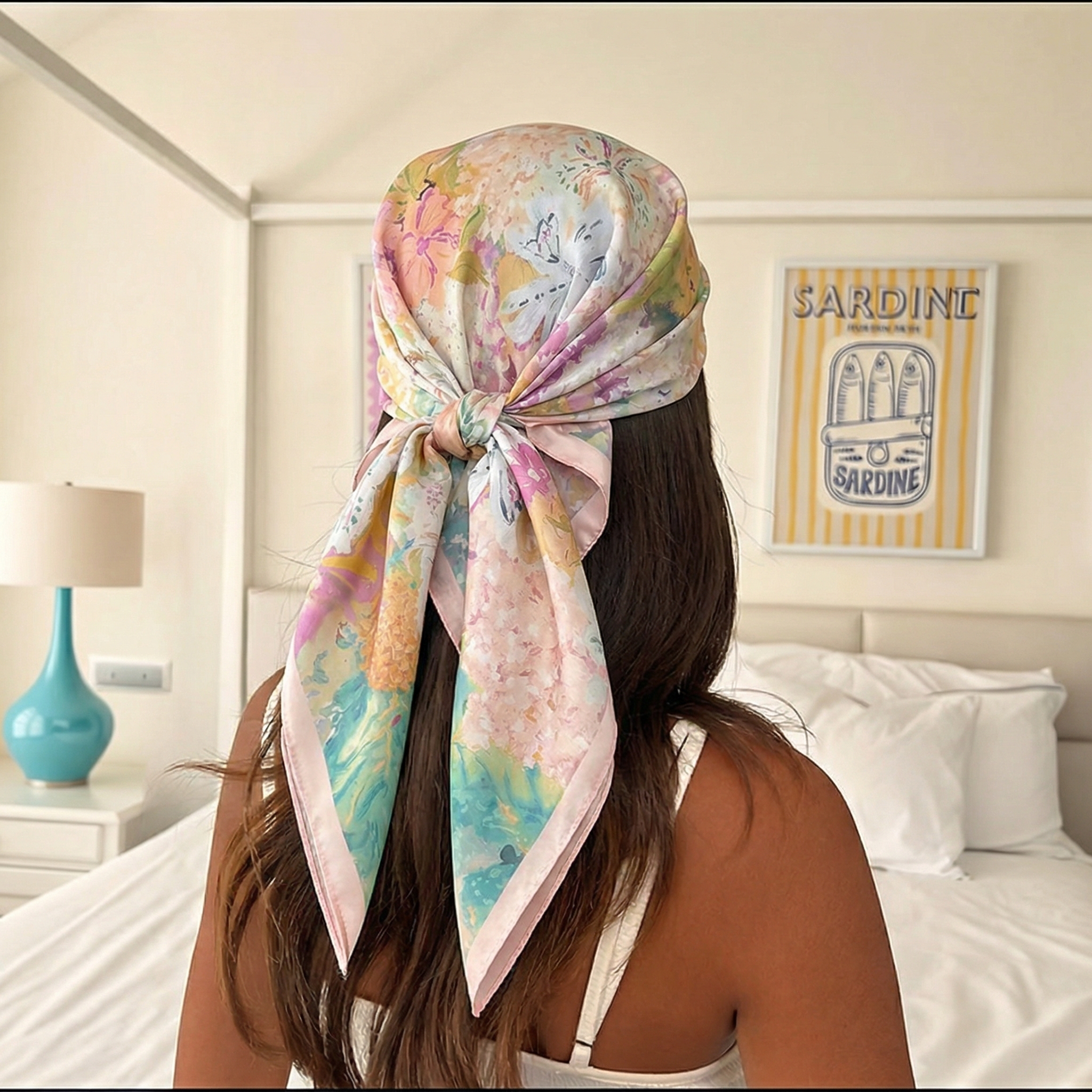 70*70cm Square Silk Scarf for  – обзор и цена Silk Neck Scarf
