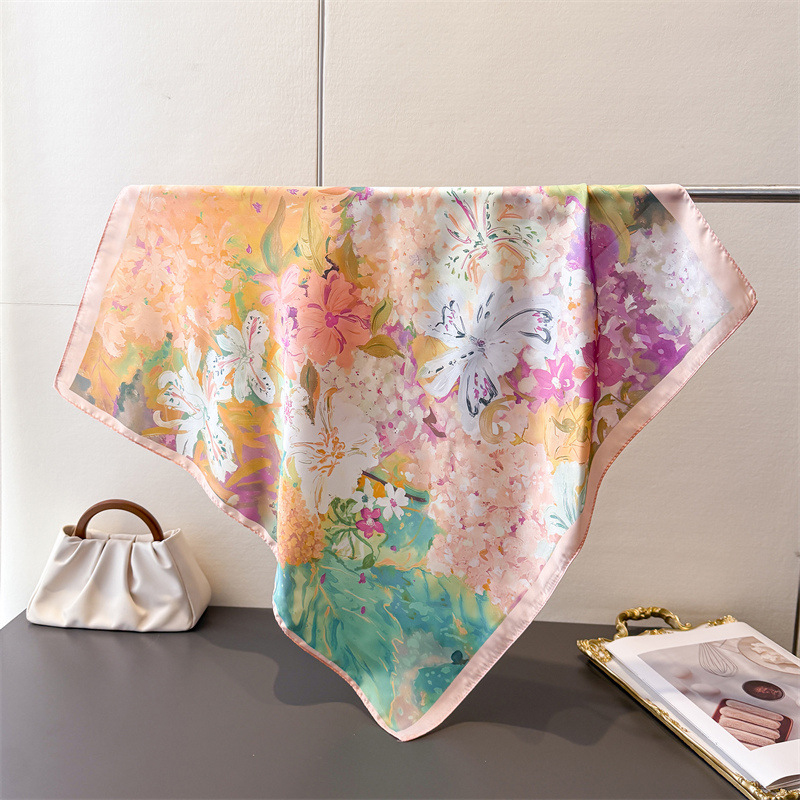 70*70cm Square Silk Scarf for  – обзор и цена Silk Neck Scarf