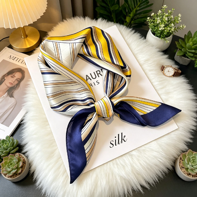 Korean Version Striped Splicin – обзор и цена Silk Tie Striped