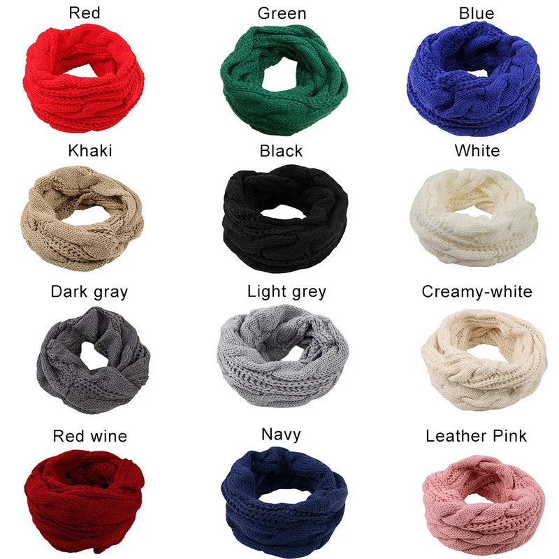 Men Women Boys Girls Thick Rib – обзор и цена Infinity Scarf Knit