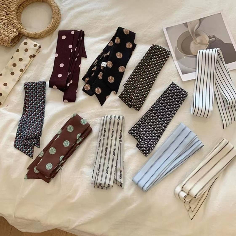 Polka Dot and Striped Print Sc – обзор и цена Silk Tie Striped