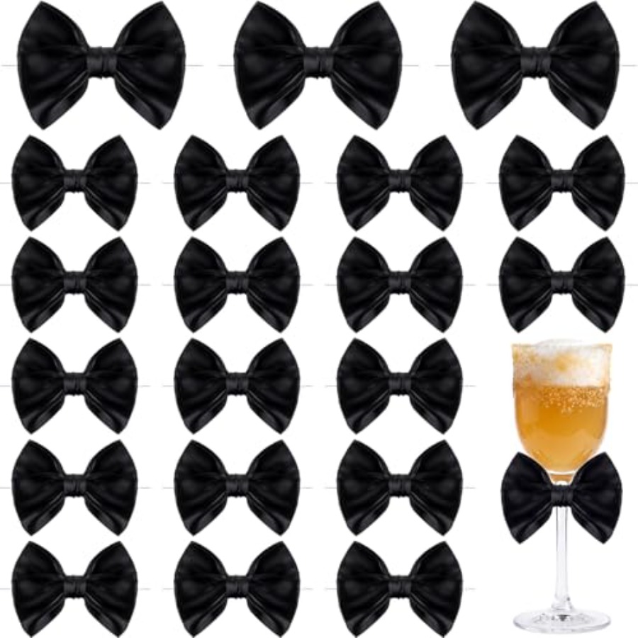 Black 48 Pcs 3.5 Inch Bows wit – обзор и цена Bow Tie Pre Tied