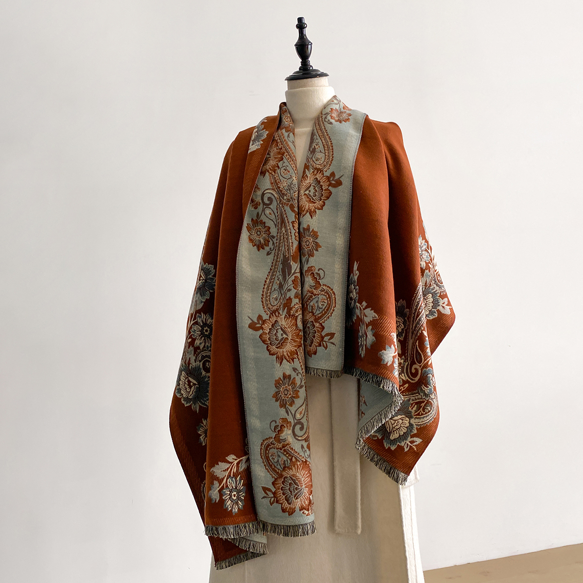 2025 Winter Luxury Imitation C – обзор и цена Woven Scarf Blanket