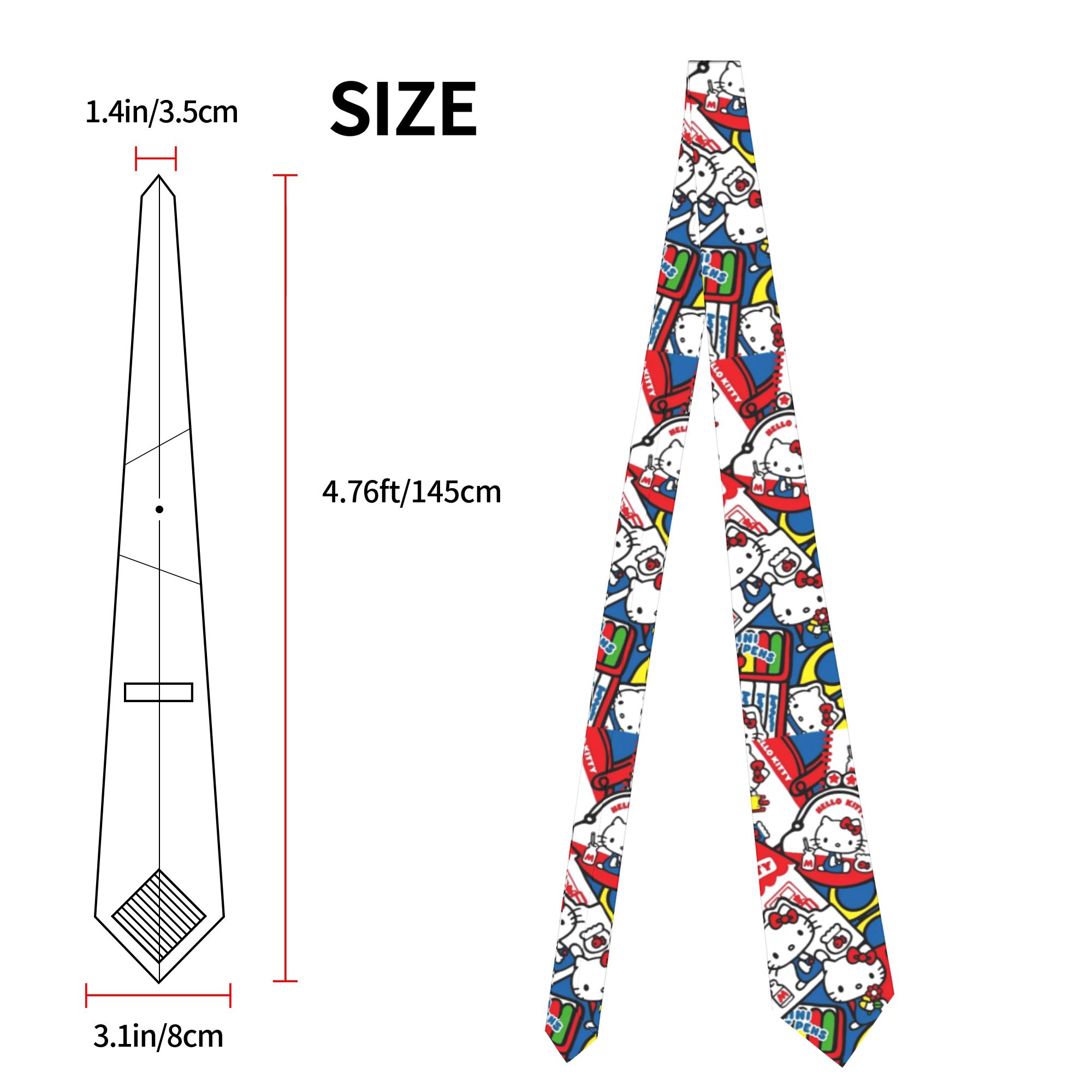 Hello Kitty Colorful Neckties  – обзор и цена Skinny Tie Men