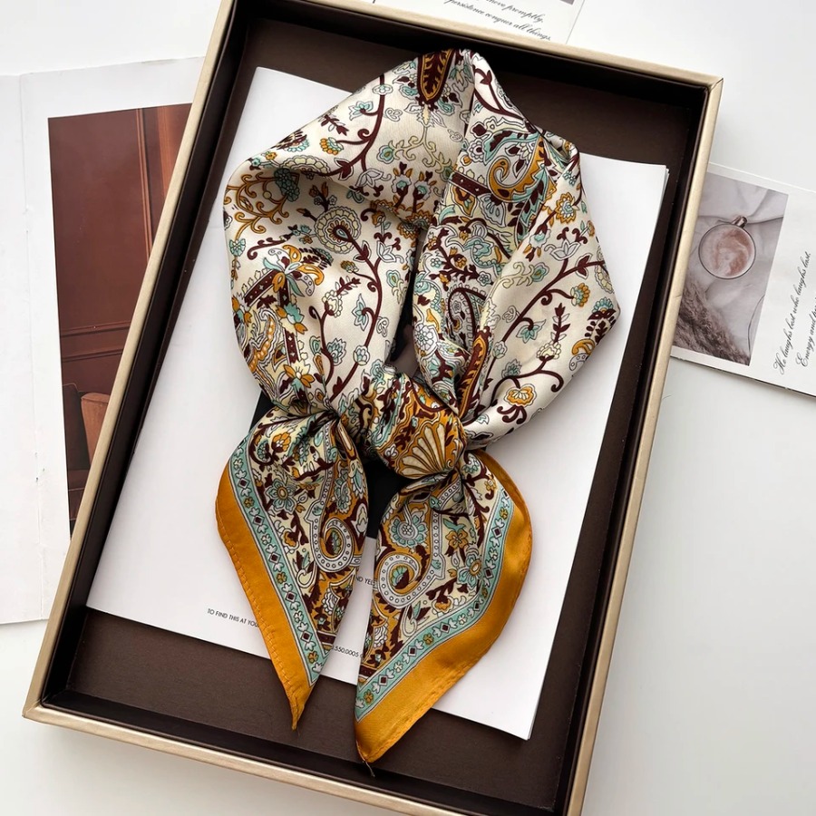 2025 Silk Shawl Square Scarf F – обзор и цена Bandana Cotton